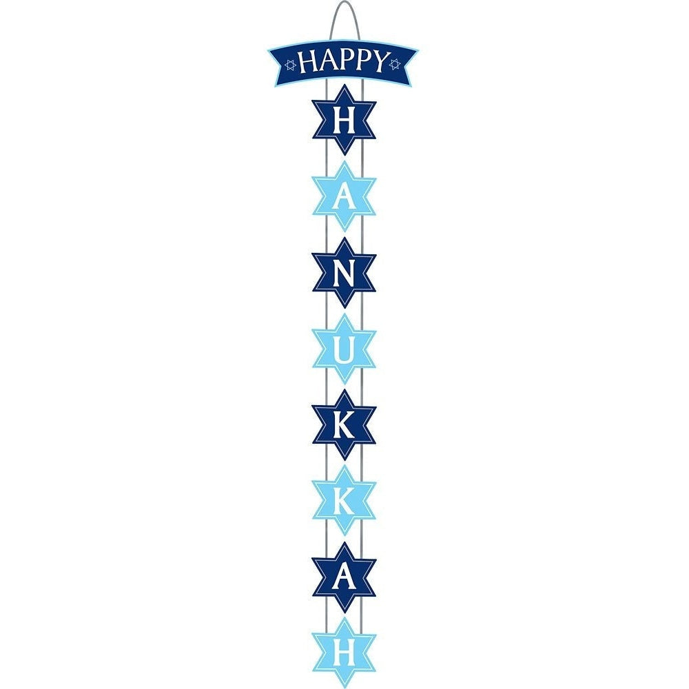Happy Hanukkah Deluxe Vertical Sign