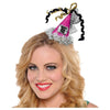 Happy New Year Cone Hat Hair Clip - Jewel Tone