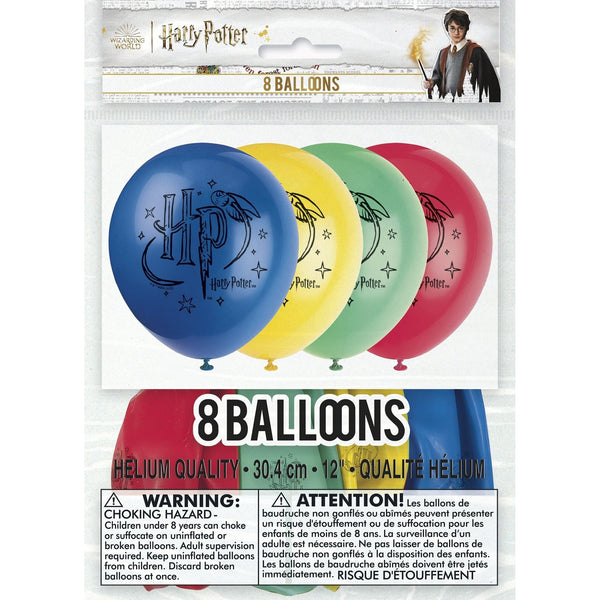 Harry Potter 12" Latex Balloons, 8 Count