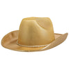 Gold Velour Cowboy Hat