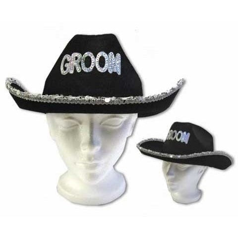 Hat - Cowboy Groom Black