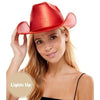 Cowboy Hat - Neon Light Up Red