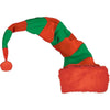 Long Striped Felt & Plush Bend To Shape Elf Hat
