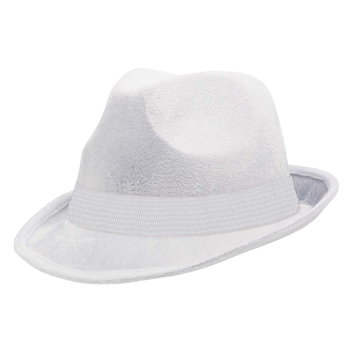 White Velour Fedora