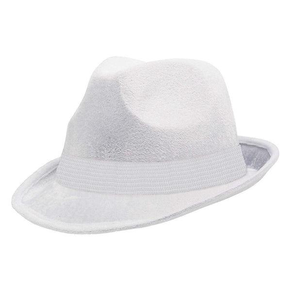 White Velour Fedora