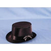 Hat - Mini Top Hat Satin Bk