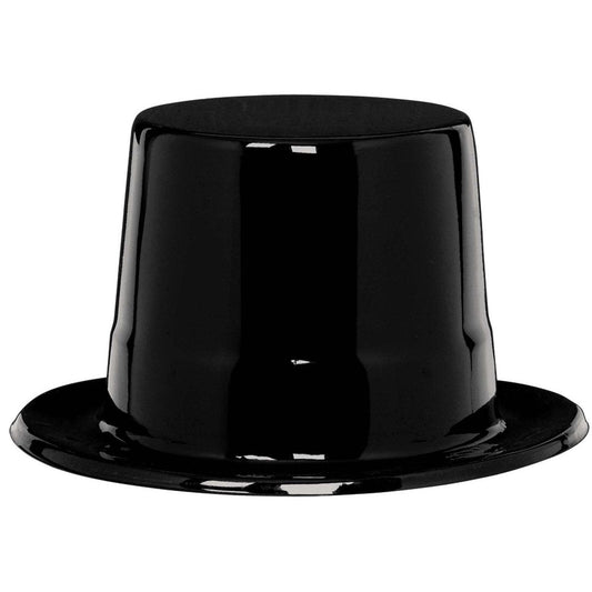 Black Plastic Top Hat