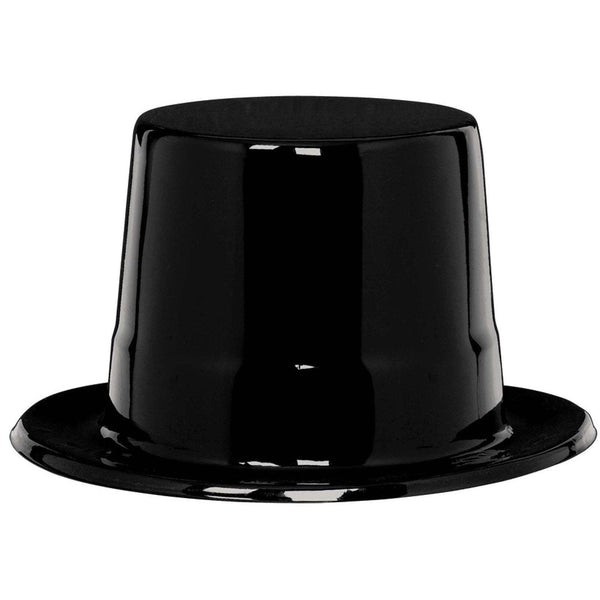 Black Plastic Top Hat