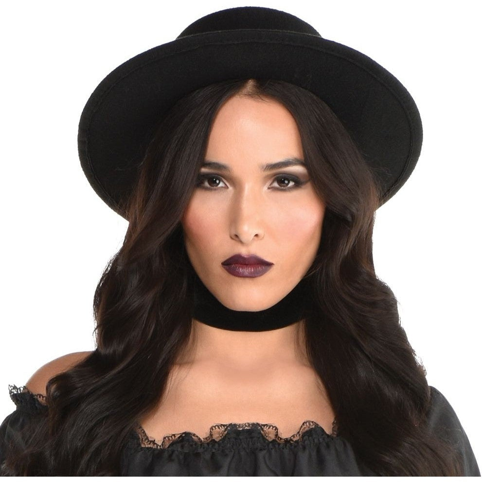 Hat Wide Brim Blck