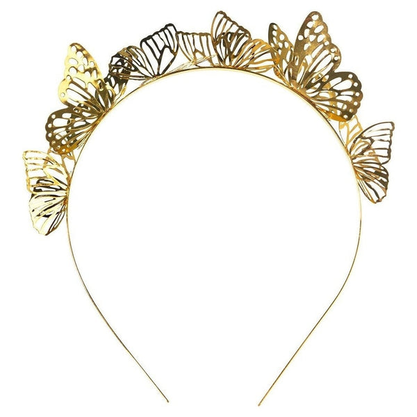 Gold Butterfly Headband