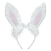 White Bunny Ears Headband