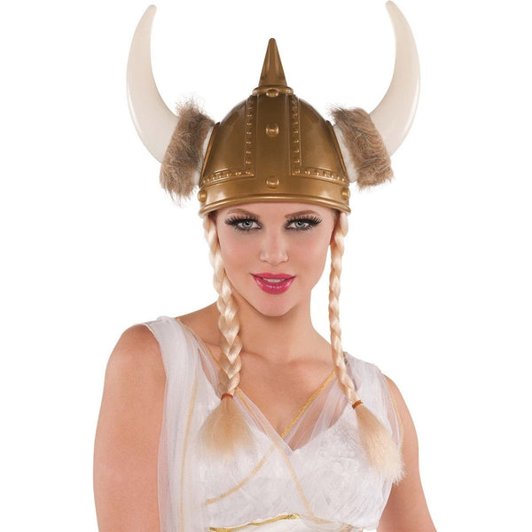 Viking Helmet With Braids