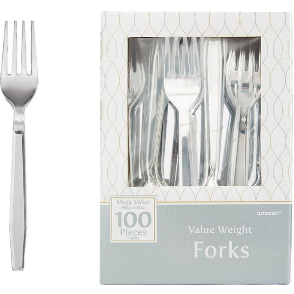 High Count Boxed Forks - Silver