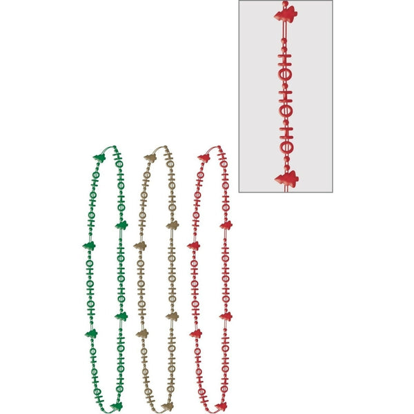 Ho Ho Ho Bead Necklace