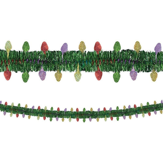 Holiday Tinsel W/ Prismatic Lights