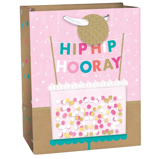 Hooray Cake Medium Bag W/ Hang Tag
