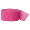 Hot Pink Crepe Streamer, 81 Ft
