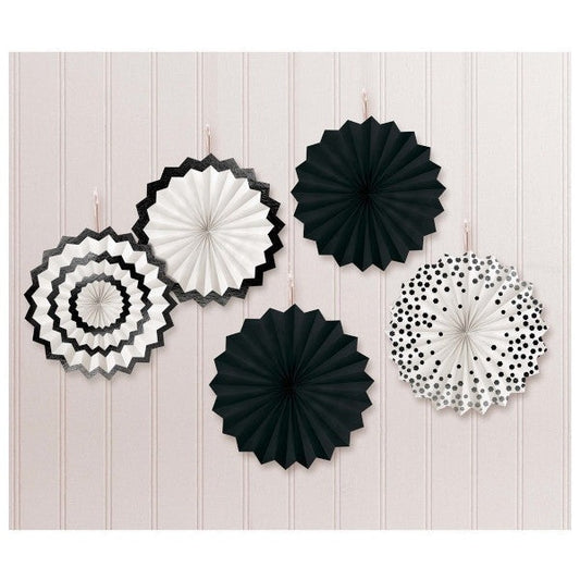 Hot Stamp Paper Fans Black
