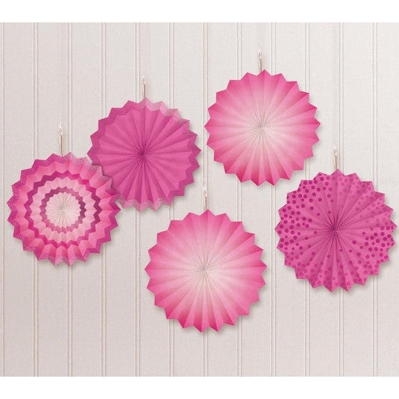 Hot Stamp Paper Fans Bright Pink