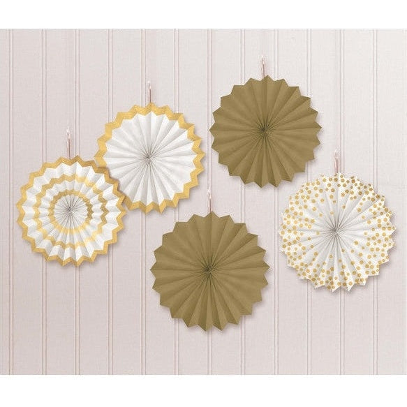 Hot Stamp Paper Fans Gold