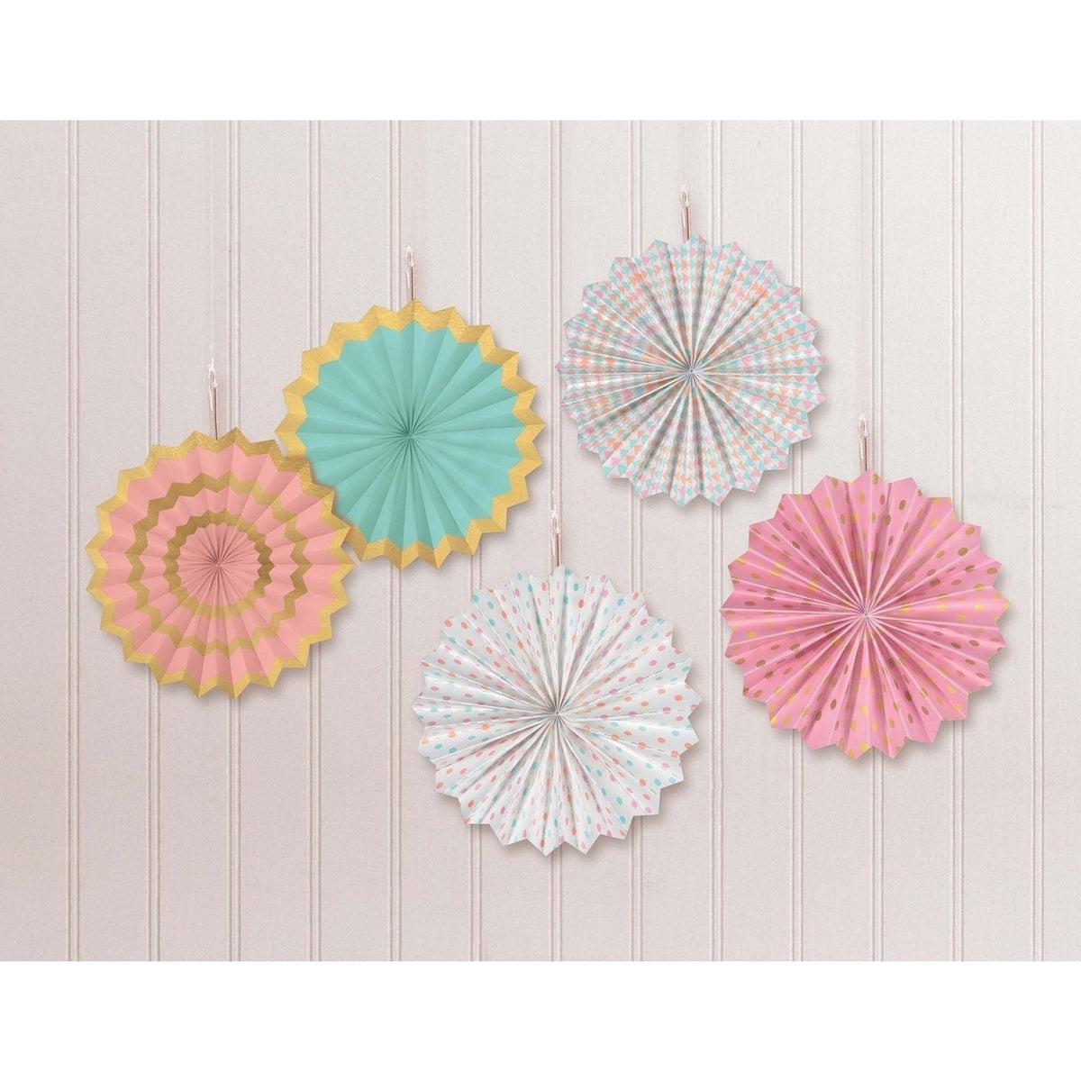 Hot Stamp Paper Fans Pastel