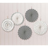 Hot Stamp Paper Fans Silver