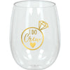 " I Do Crew" Stemless Wine Glass