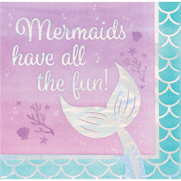 Iridescent Mermaid All The Fun Napkins