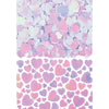 Iridescent Metallic Hearts Confetti