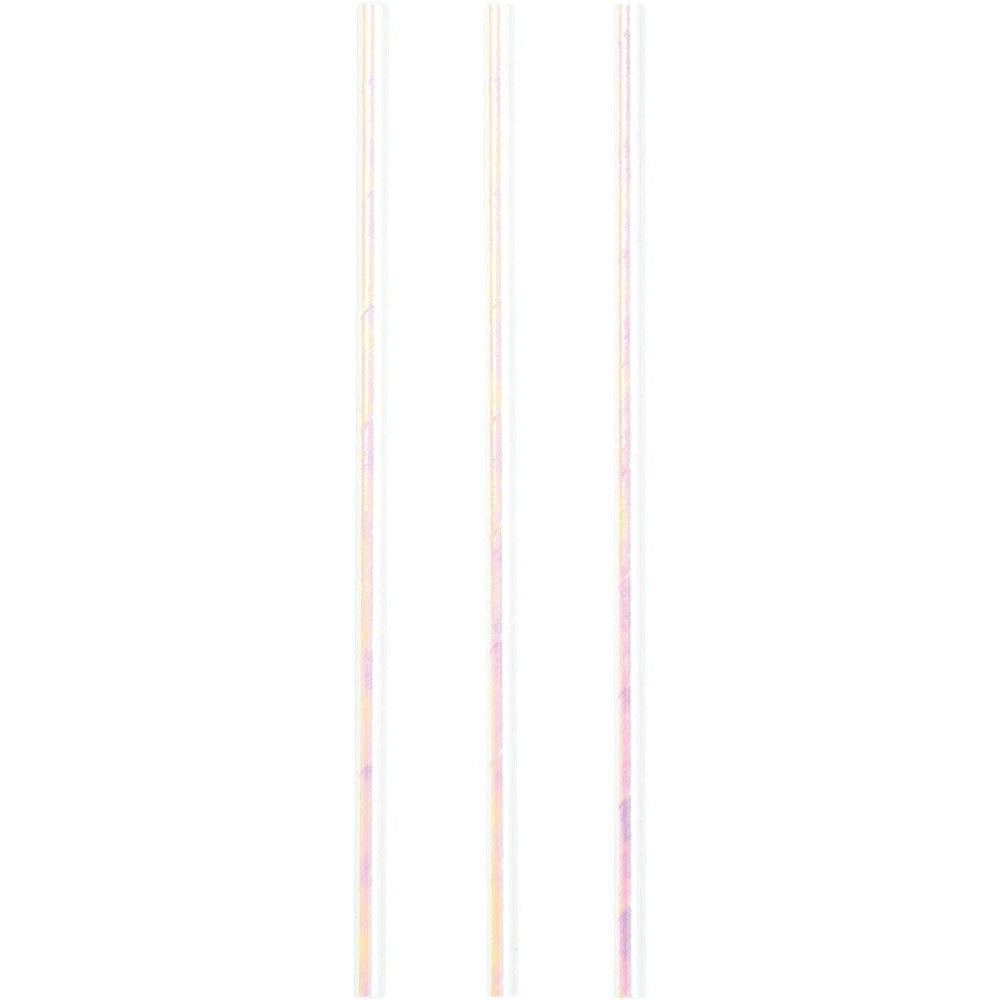 Iridescent Party Paper Straws