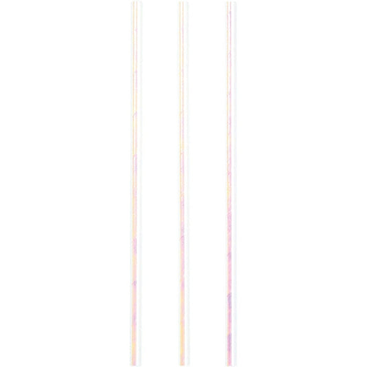 Iridescent Party Paper Straws