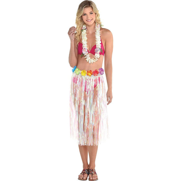 Iridescent Plastic Luau Skirt - Adult
