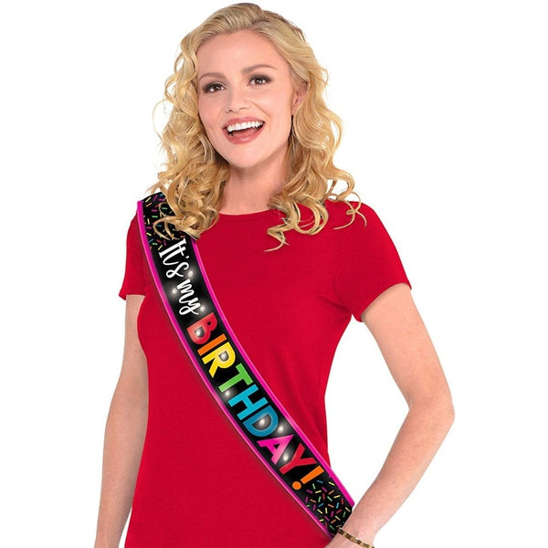 It's My Birthday Light Up Birthday Sash