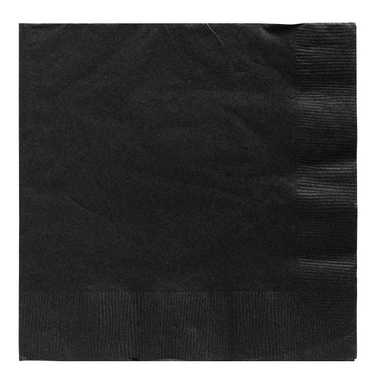 Jet Black 2-Ply Luncheon Napkins, 50 Count