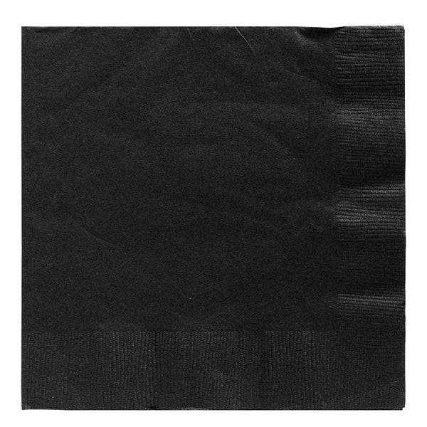 Jet Black 2-Ply Luncheon Napkins, 50 Count