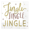 Jingle Jingle Jingle Beverage Napkins, Hot-Stamped