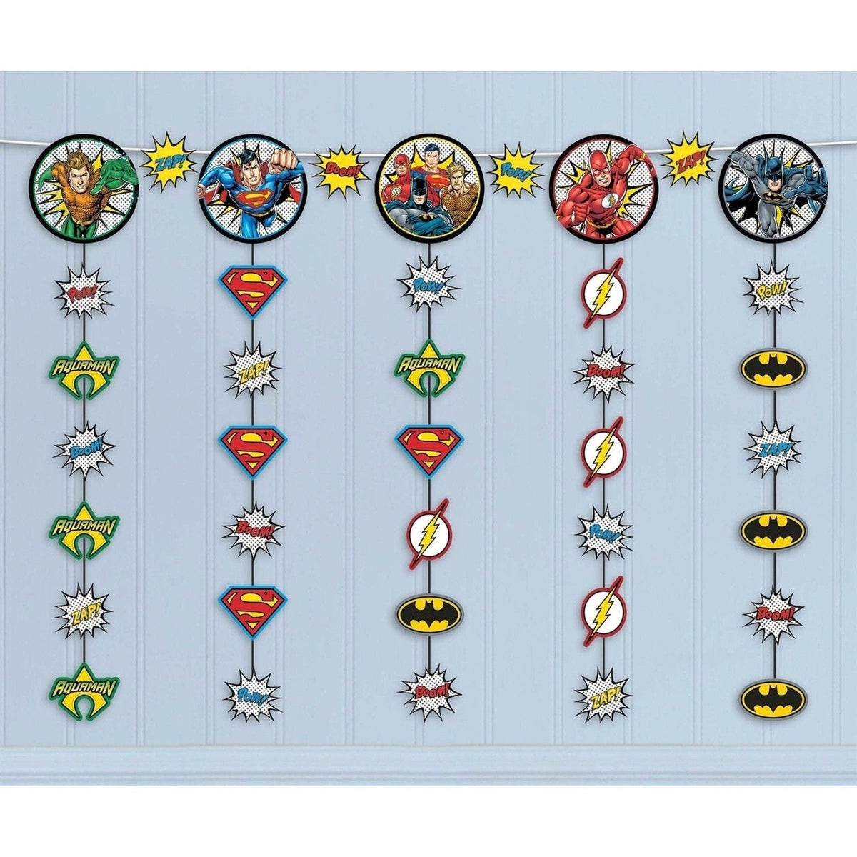Justice League Heroes Unite Tm Hanging String Decoration