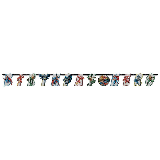 Justice League Heroes Unite Tm Jumbo Letter Banner Kit