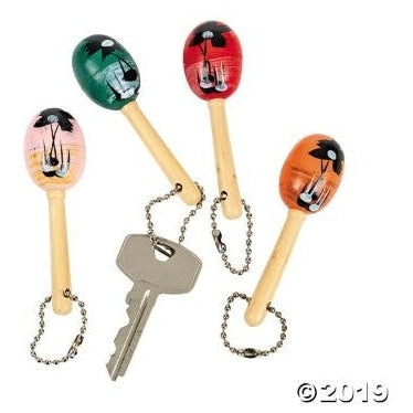 Key Chain - Maraca Mini W,12/P