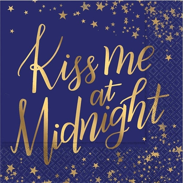 Kiss Me At Midnight Beverage Napkins