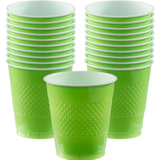 Kiwi Plastic Cups, 12 Oz.