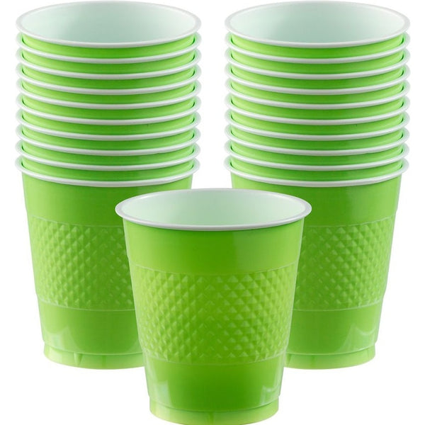 Kiwi Plastic Cups, 12 Oz.