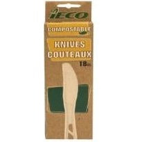 Knives - Ieco Compostable 18/Pkg