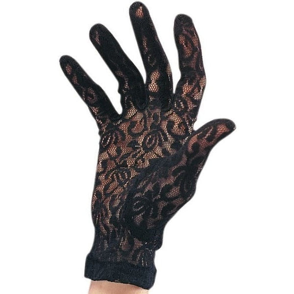 Lace Gloves-Black Lace Gloves -