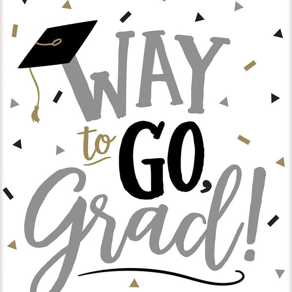 Large Glossy Gift Bag - Way To Go Grad
