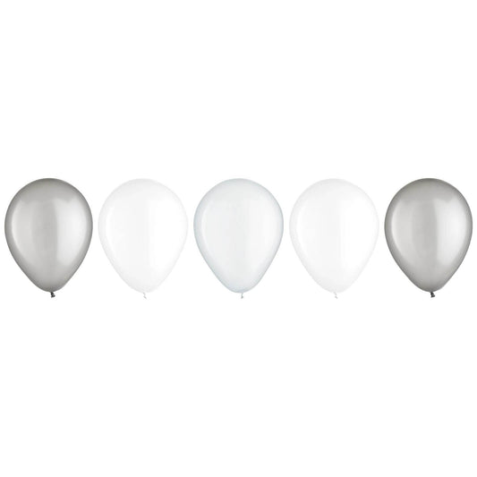 Latex Balloon Assortment - Platinum