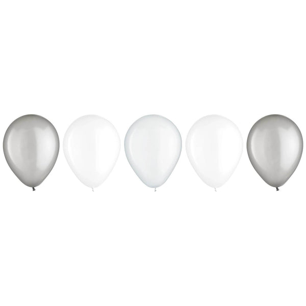 Latex Balloon Assortment - Platinum