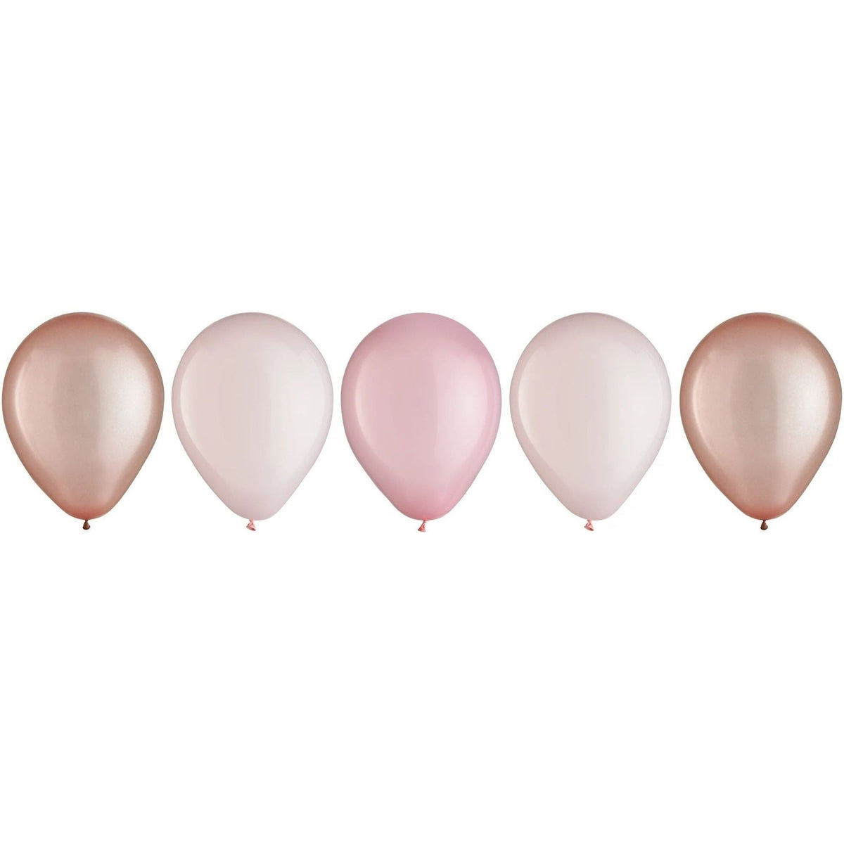Latex Balloon Assortment - Rose Gold