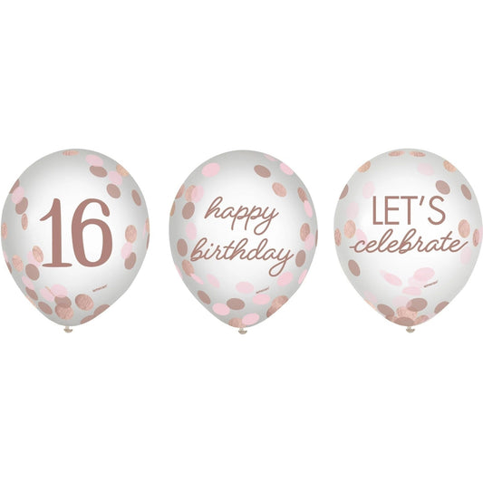 Sweet Sixteen Confetti Balloon