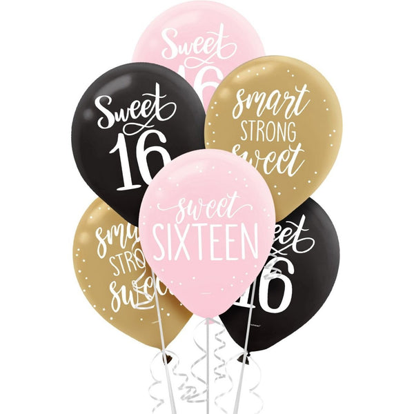 Blush Sixteen Latex Balloons